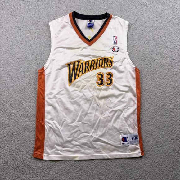 VTG Golden State Warriors Jersey Youth Large Antawn Jamison #33 NBA Champion - Picture 1 of 16